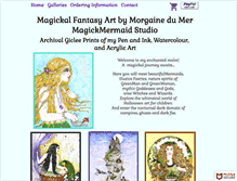 Tablet Screenshot of magickmermaid.com